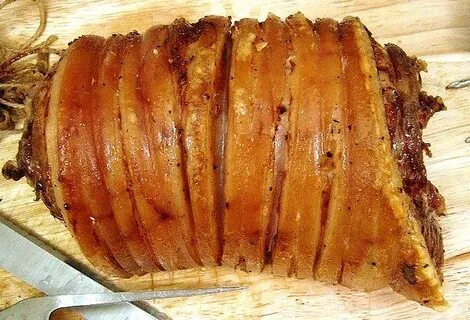Свиная брюшина в духовке