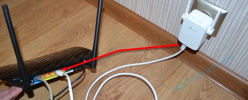 Wi-Fi репитер TP-Link в режиме точки доступа (по кабелю)
