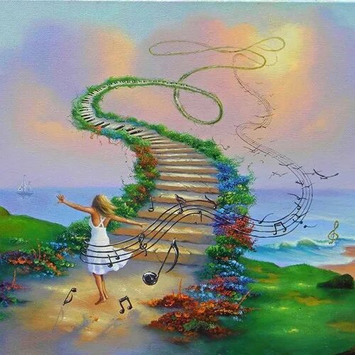 Музыкальное воображение развитие. Лестница в небо Джим Уоррен. Дорога к счастью. Гармония. Мечта о мире.