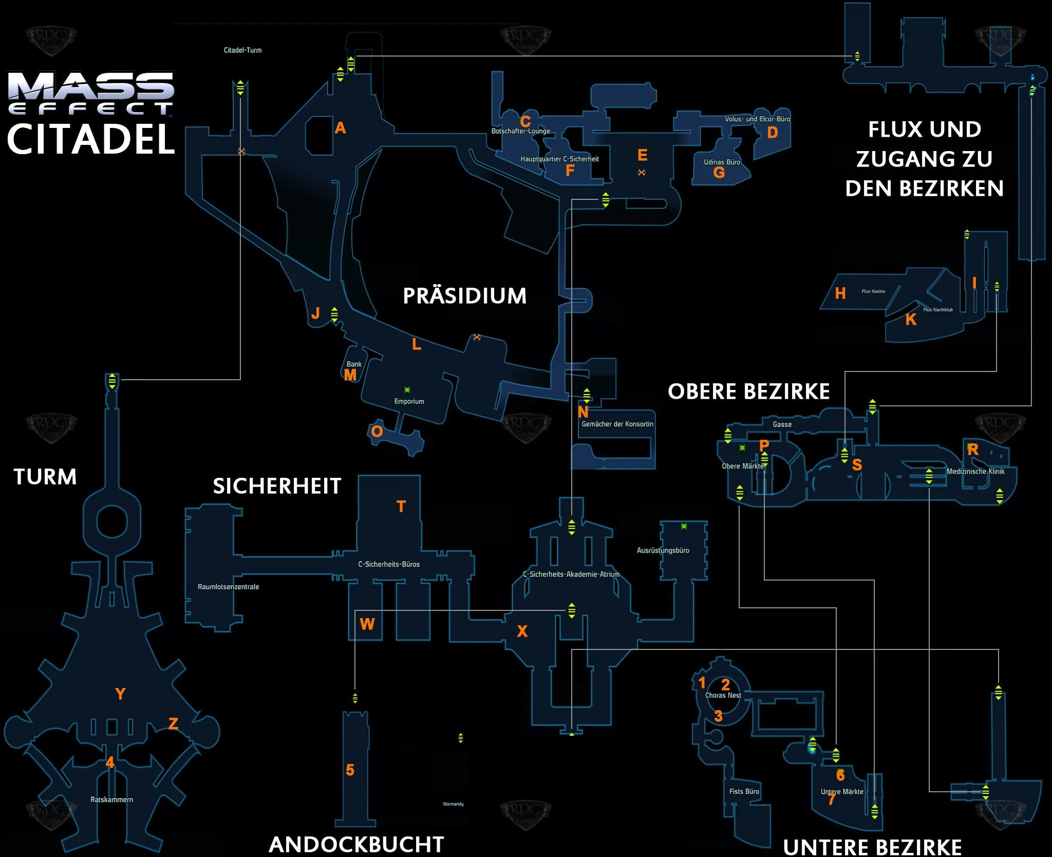 Com 1 карта. Карта Цитадели Mass Effect 1. Цитадель Хранители Mass Effect 1 карта. Карта хранителей Цитадели масс эффект 1. Масс эффект карта хранителей.