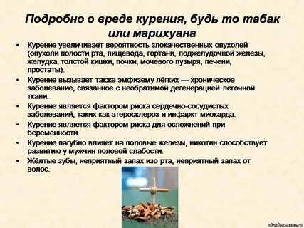 Трава вред для здоровья