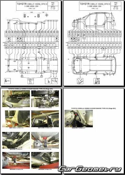 Королла 120 размер кузова. Контрольные точки кузова тойота королла 120 кузов. тойота королла 120 кузов параметры кузова. тойота королла филдер габариты кузова. кузовные точки тойота каролла филдр 2001.