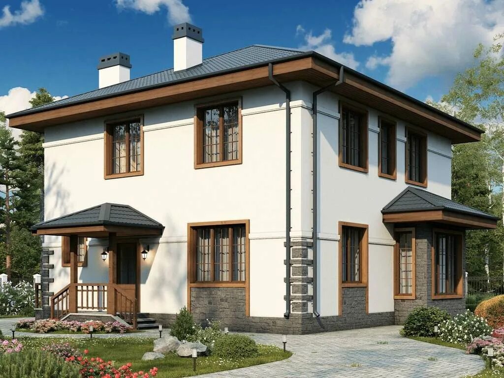 Дом из пеноблоков. Блочный дом двухэтажный. Красивые кирпичные дома. Фасады домов из кирпича. Двухэтажные дома из пеноблоков.