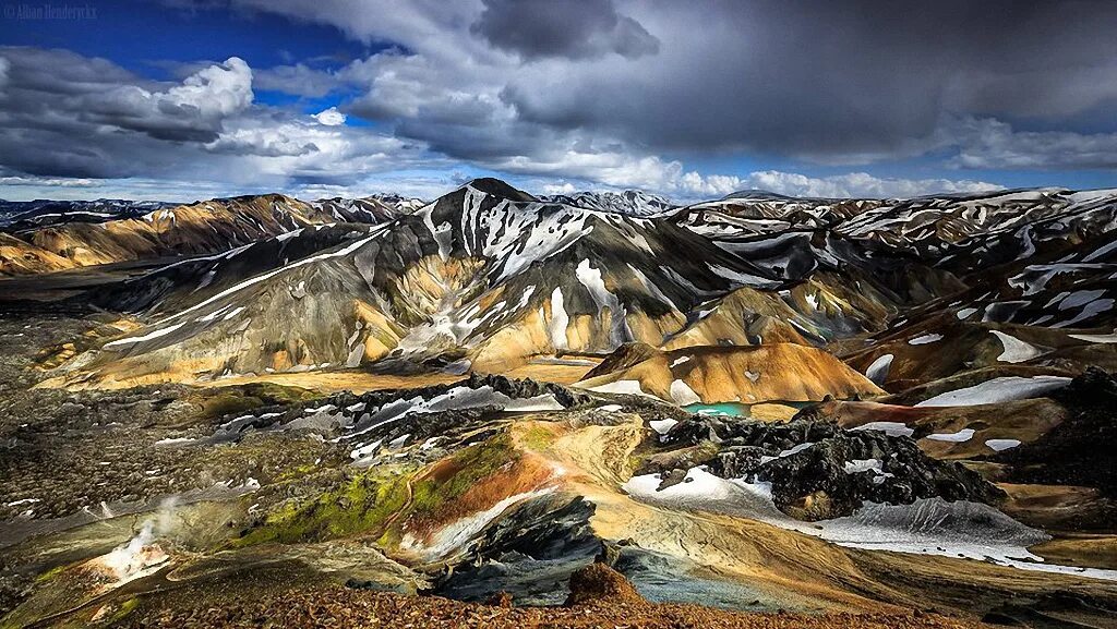 Первозданная красота. Landmannalaugar Исландия. Цветные горы Ландманналойгар Исландия. Липаритовые горы Исландии. Долина Ландманналойгар.