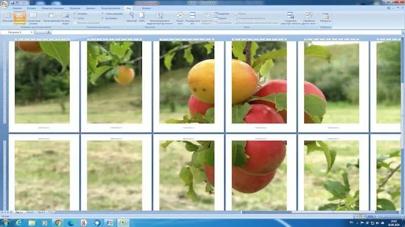 Распечатка рисунка на нескольких листах. Несколько изображений на одном листе. Печать картинки на нескольких листах. Несколько картинок на одном листе. Как напечатать один лист на 4 листах