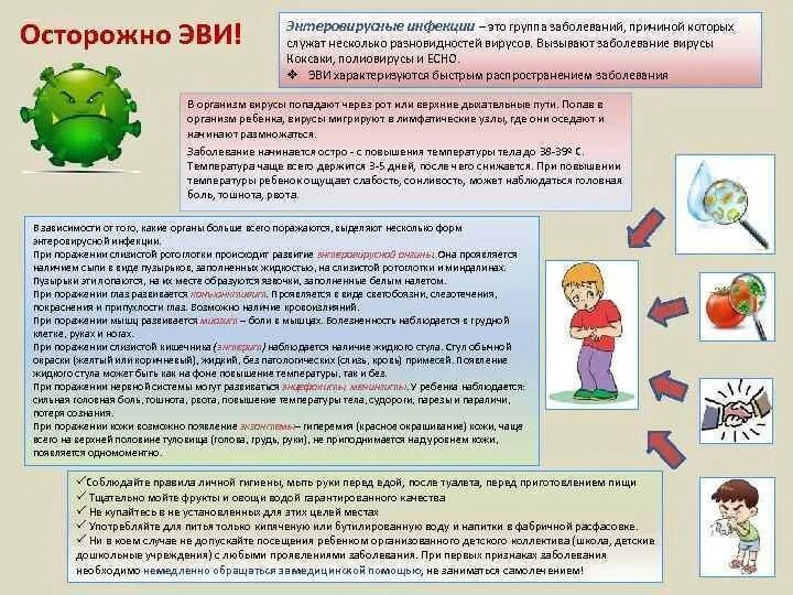 Энтеровирусной инфекцией эви