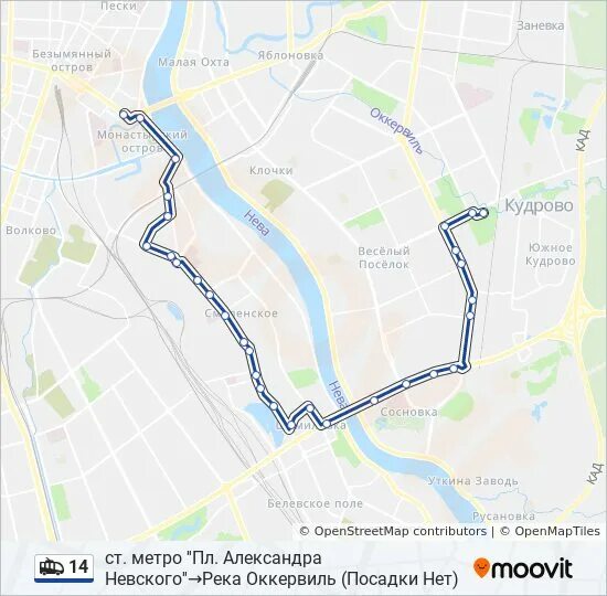 Река Оккервиль на карте Санкт-Петербурга. Маршрут 14. Река Оккервиль на карте. Маршрут 14 троллейбуса.