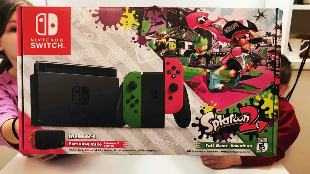 Разгон nintendo switch. Splatoon 2 (Nintendo Switch). Nintendo Switch Splatoon 2 Edition. Нинтендо свитч сплатун 3 эдишн. Splatoon 2 Bundle Nintendo Switch Unboxing.