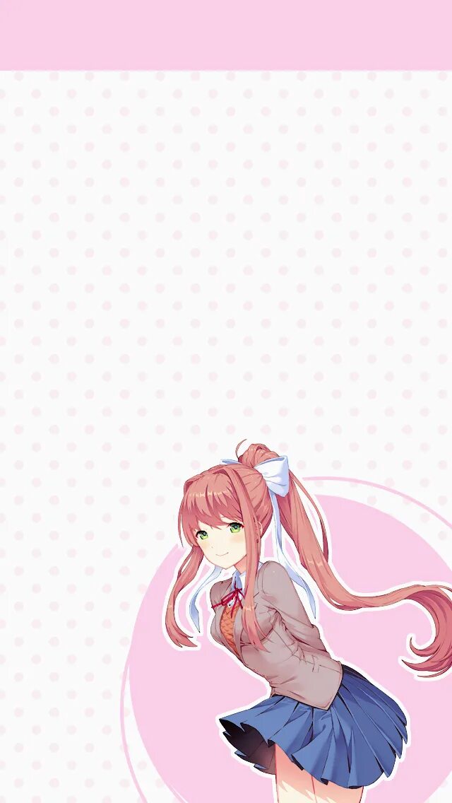 Доку доку на телефон. Ddlc monika телефон. телефон моники ддлк. моника доки доки обои на телефон. doki doki wallpaper phone.