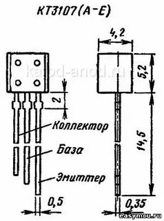 Кт3107 характеристики