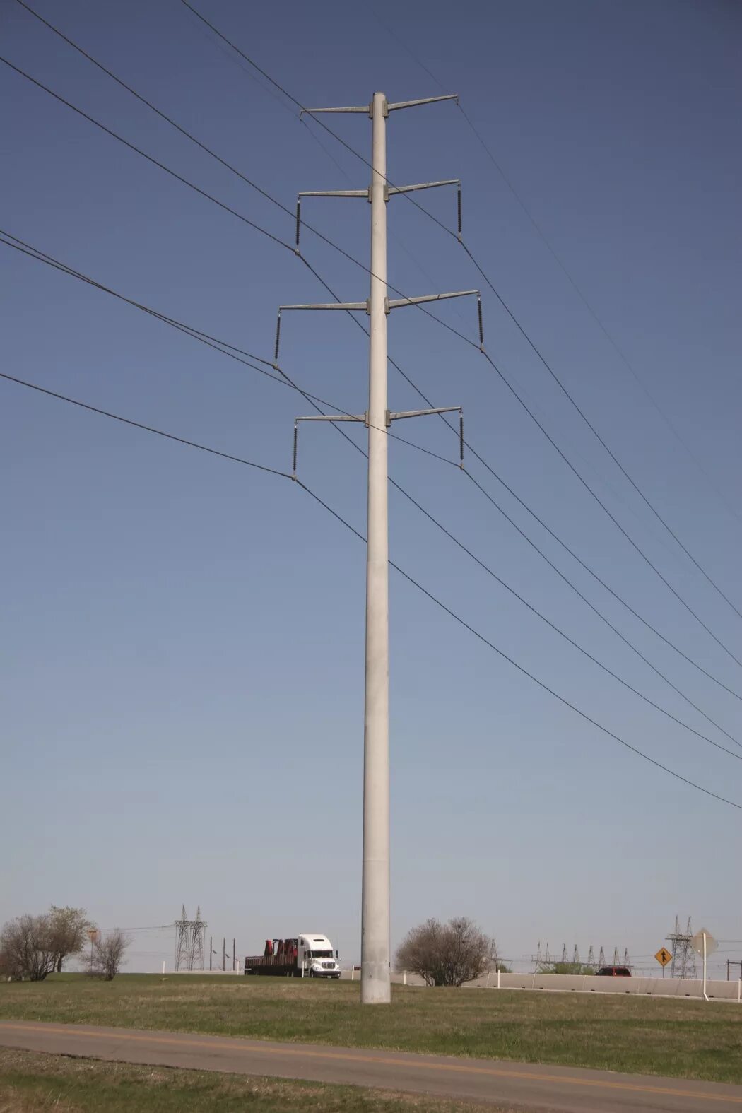 Big poles. Electric Pole. Electric Light Pole. Concrete Utility Pole. Poles for electricity.