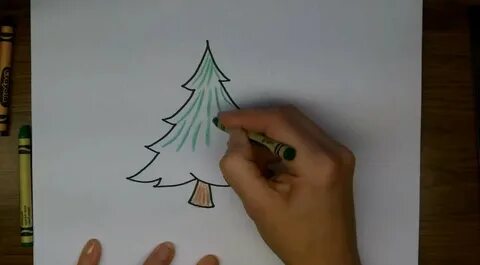 Как легко нарисовать елку на окне