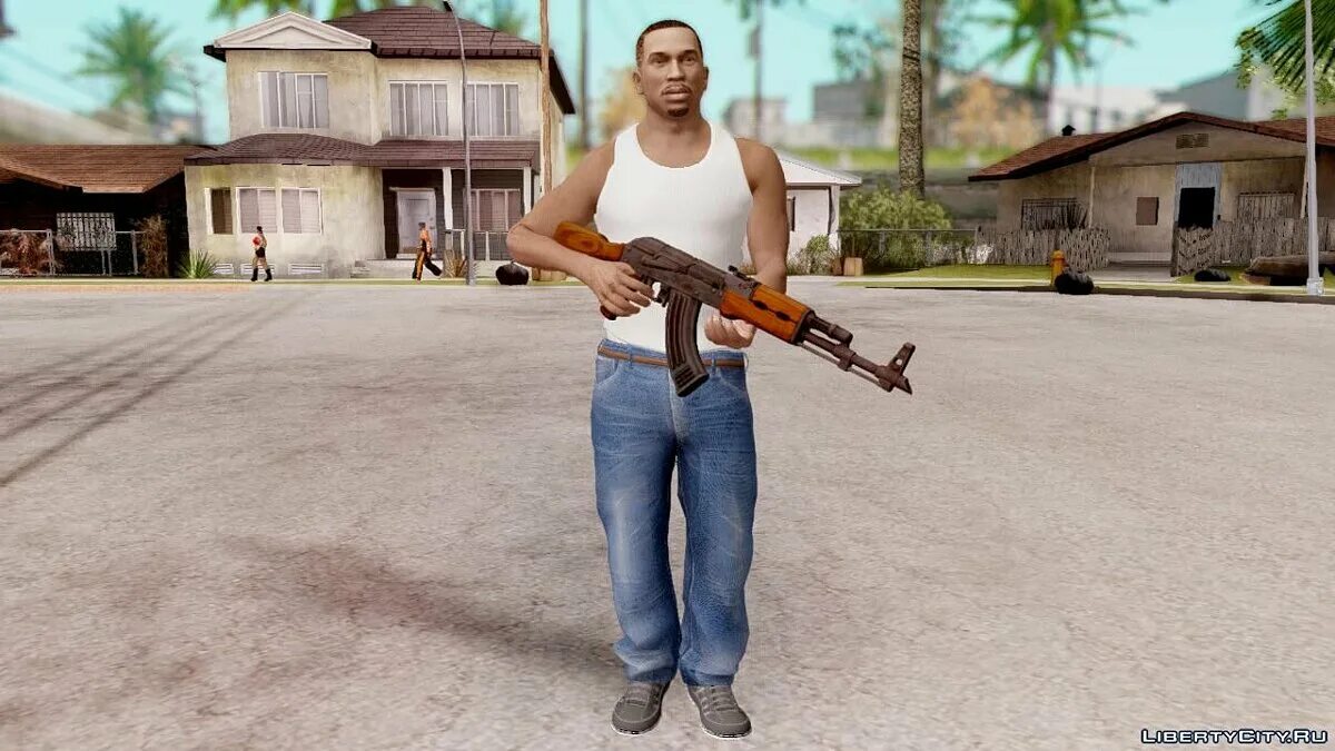 Cj san andreas. CJ GTA San Andreas. CJ GTA 5. Сиджей ГТА. Сиджей с пушкой.