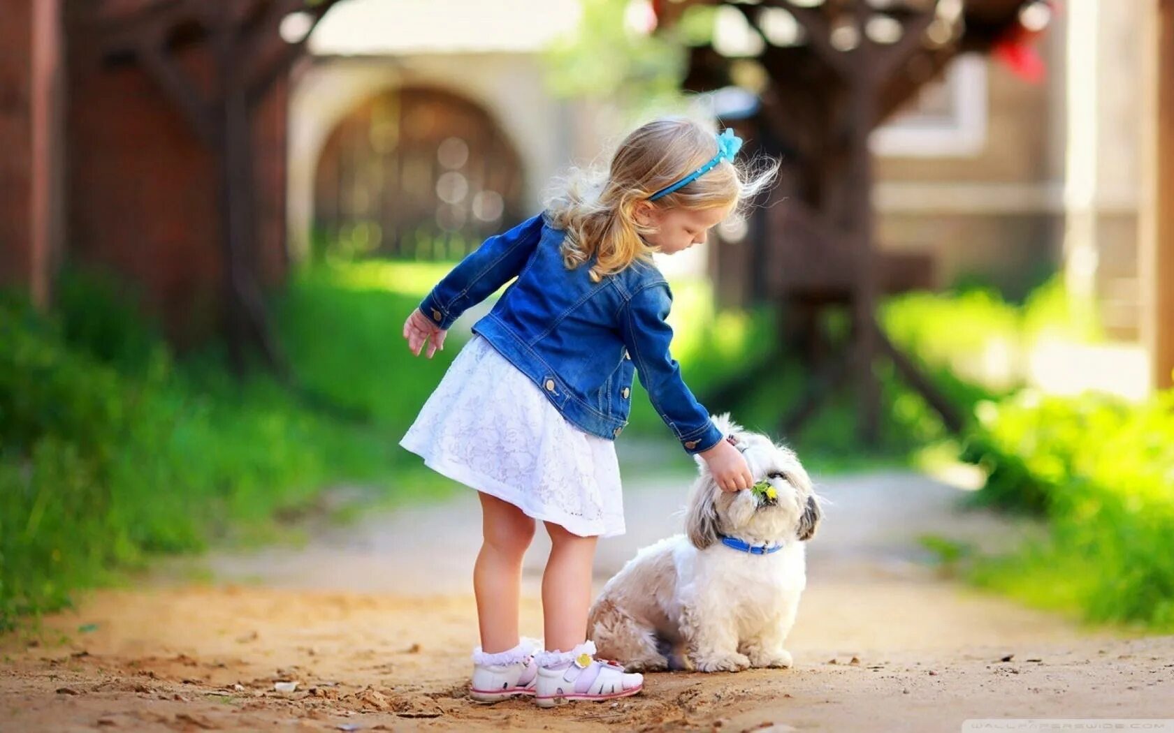 Понравится каждому ребенку. Девочка с собакой. Для детей. Животные. Позитивные фото. Прогулки с малышом.