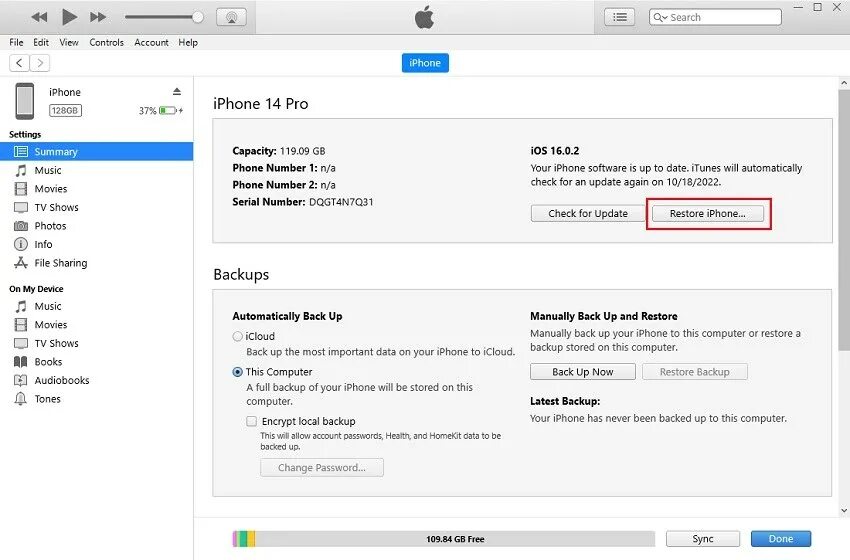 Как подключить айфон к обс. Перенос данных finder iphone. encrypt local backup. itunes в настройках айфон 7. подключение айфона 10 через itunes.