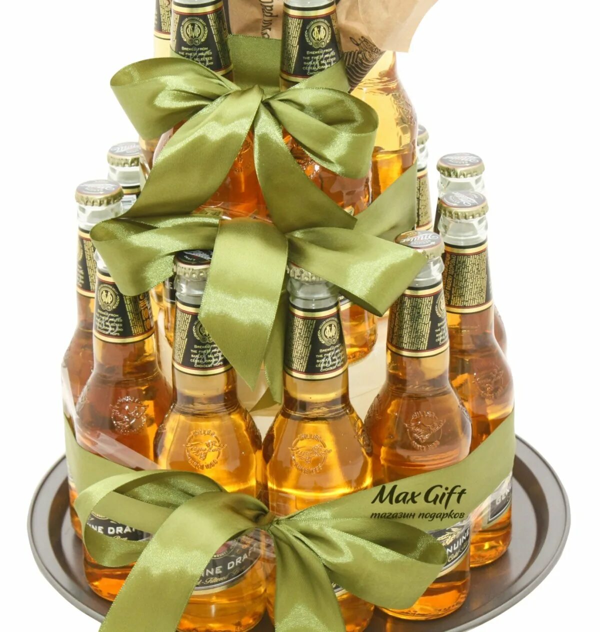 Букет для мужчины необычный на день рождения. Оригинальный подарок с пивом.