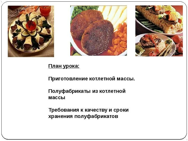 Приготовление и подготовка к реализации полуфабрикатов. Полуфабрикаты из мясной котлетной массы. полуфабрикаты приготовленные из котлетной массы. требования к качеству мясных полуфабрикатов. ассортимент изделий из котлетной массы.