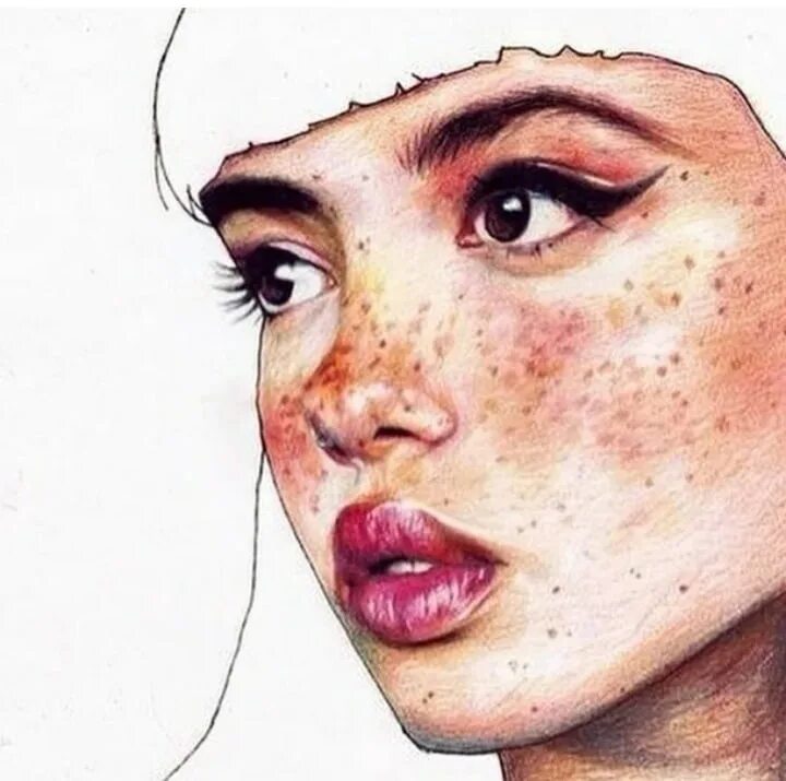 Нарисованная девушка с прыщами. Азул флойд и джейд. Акна арт. Угорь арты. Нарисованное лицо с прыщами.