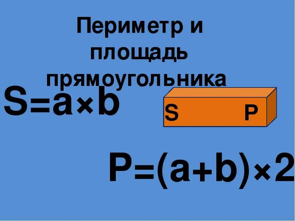 Как найти периметр и площадь прямоугольника 4