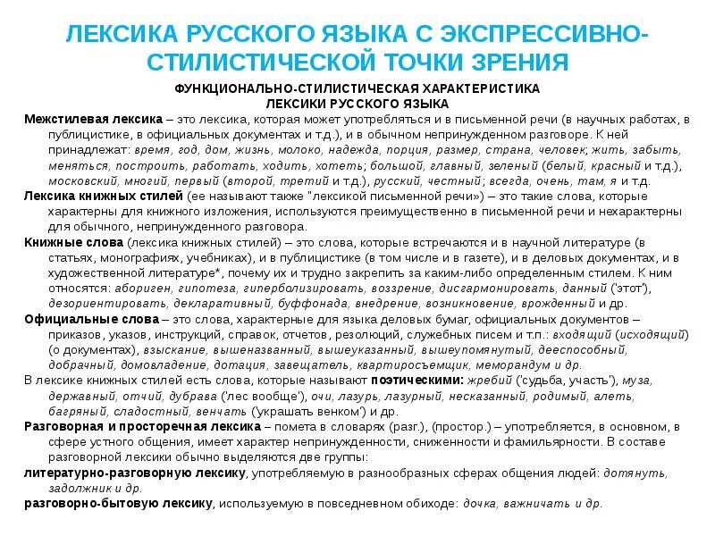 Обычная лексика. Лексика с точки зрения стилевой принадлежности. Лексика с точки зрения стилистической. Функционально-стилевая характеристика лексики русского языка. Лексика с точки зрения стилистической окраски таблица.