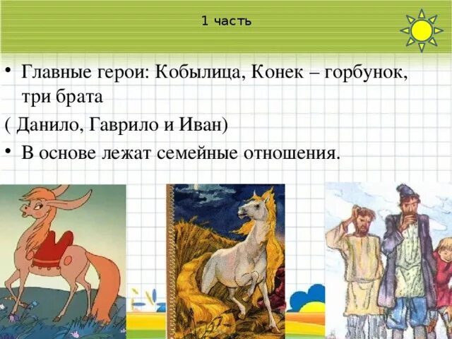 1 кто главный герой произведения. Конёк-горбунок главные герои. Герои сказки конек горбунок. Герои сказки конек горбунок Ершова. П Ершов конек горбунок главные герои.