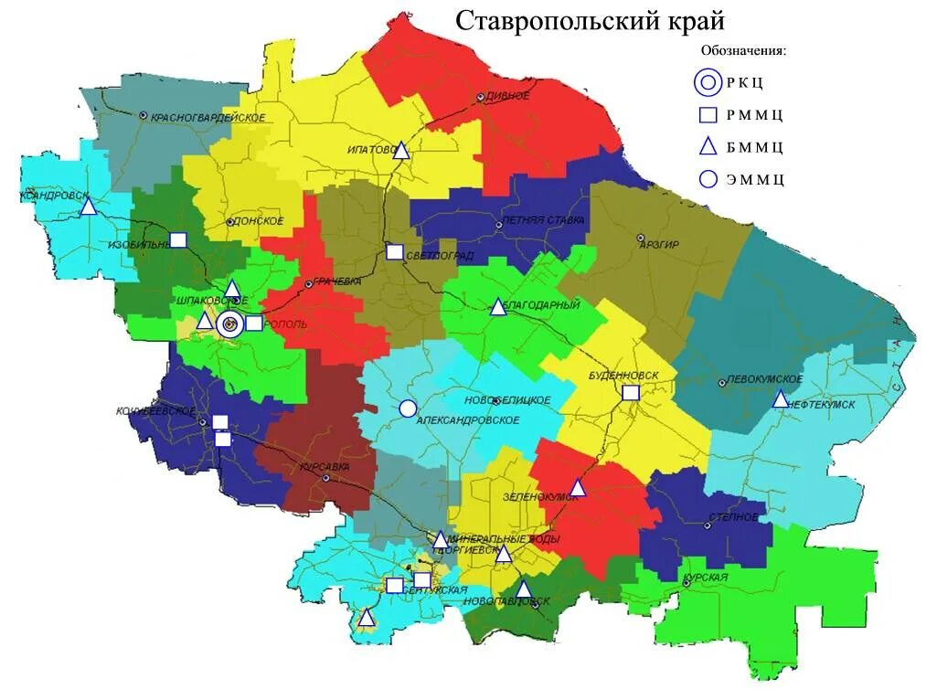 Административная карта Ставропольского края. Карта Ставропольского края по районам подробная. Карта округов Ставропольского края. Административно-территориальная карта Ставропольского края. Ставропольский край какие районы есть