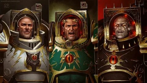 Evolution of Horus Lupercal by Elijah ArhPriest Warhammer Fantasy, Warhamme...