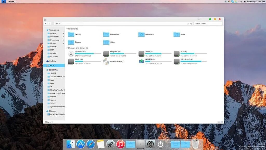 Windows темы mac. Интерфейс mac os. тема mac os для windows 10. мак ос и виндовс. windows 10 to windows 7 transformation pack.