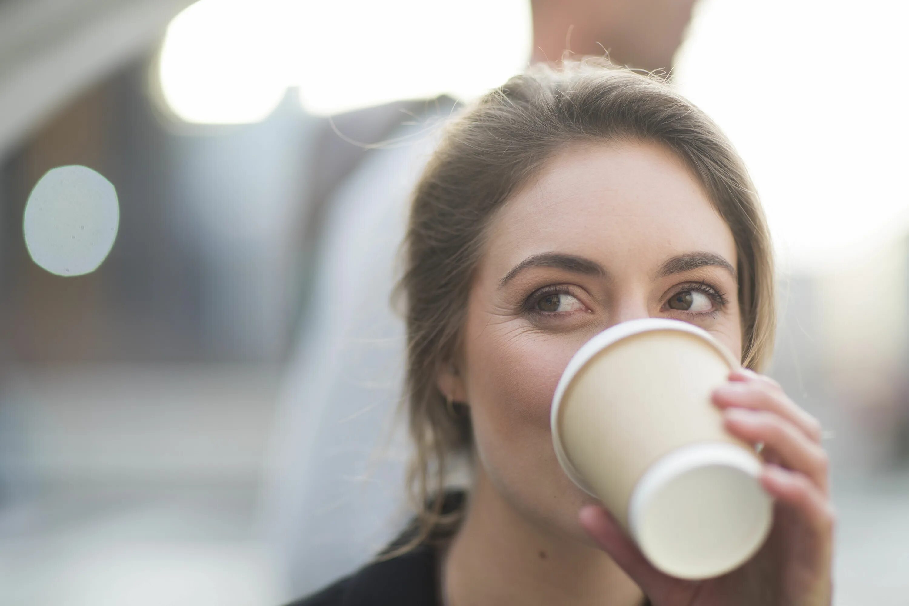 I m drinking coffee
