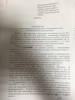Срок обжалования после восстановления срока