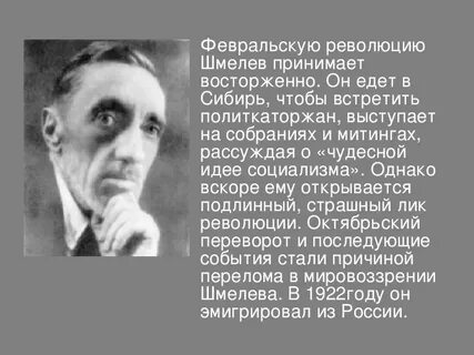 Шмелев краткая биография