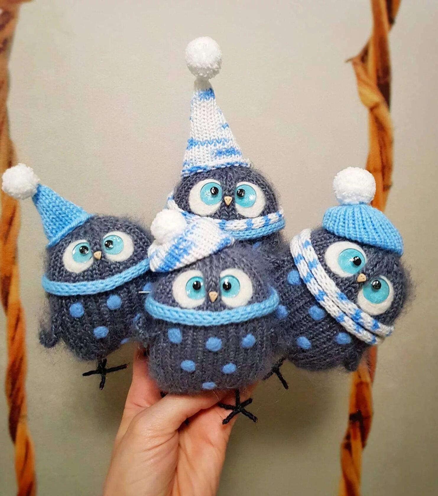 Сова вязать. Вязаная игрушка сова.