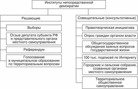 Институты демократической системы