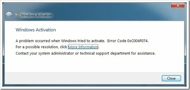Problem occurred