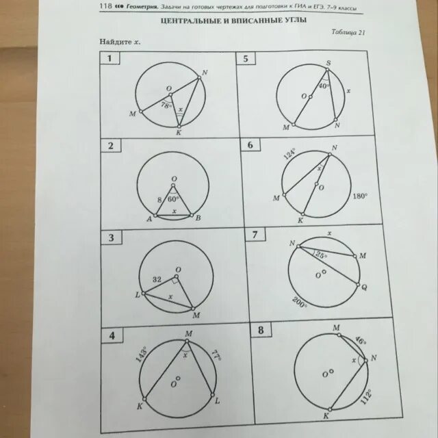 Задача по теме центральный угол. Таблица 9.4 вписанные углы решение. Вписанные и центральные углы задачи на готовых чертежах. Центральный и вписанный угол окружности. Задачи на вписанные и центральные углы.