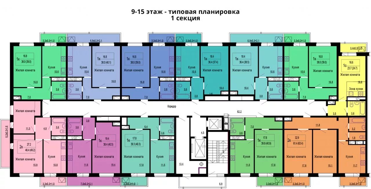 Ii 68 планировки с размерами: найдено 85 изображений
