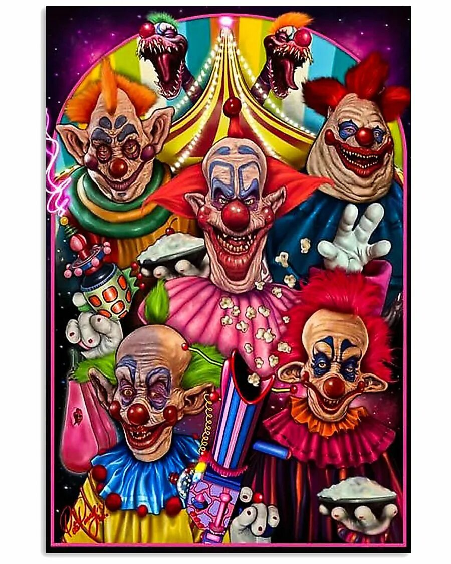 Killer klowns space