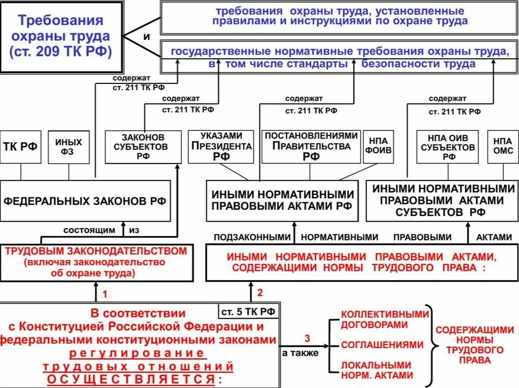 209 статья охраны труда. Ст 209 ТК РФ охрана труда. Требования законодательства РФ по охране труда. Основные нормативные документы по охране труда схема. Законодательные акты охраны труда.