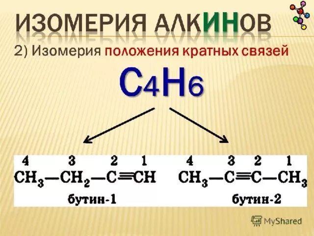 Изомерия положения кратной связи алкинов. Алкины изомерия положения кратной связи. Изомерия положения кратной связи. Гомологи и изомеры. Бутин 1 изомерия