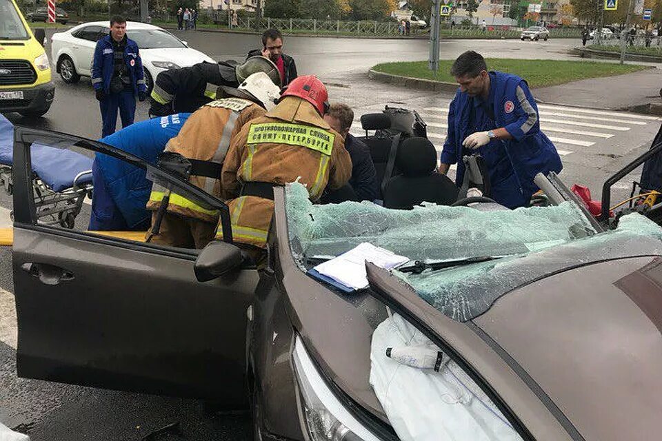 Авария в Санкт Петербурге. ЧП Санк.