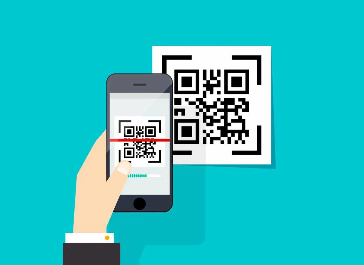 QR код. QR код на телефоне. Отсканируй QR код. Человек сканирует QR код. Вход в сканер qr код