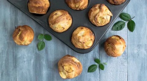 Маффины с яблоками в формочках