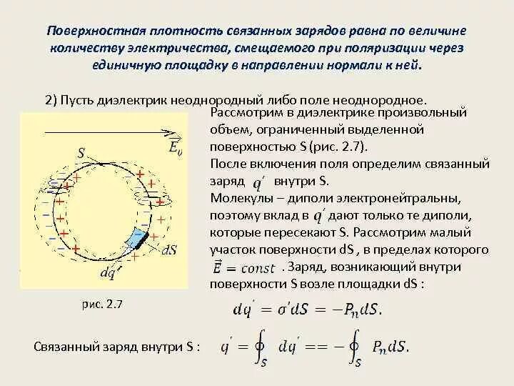 Заряженный диэлектрический шар. Поверхностная плотность заряда шара формула. Поверхностная плотность связанных зарядов. Объемная плотность связанных зарядов. Поверхностные связанные заряды.