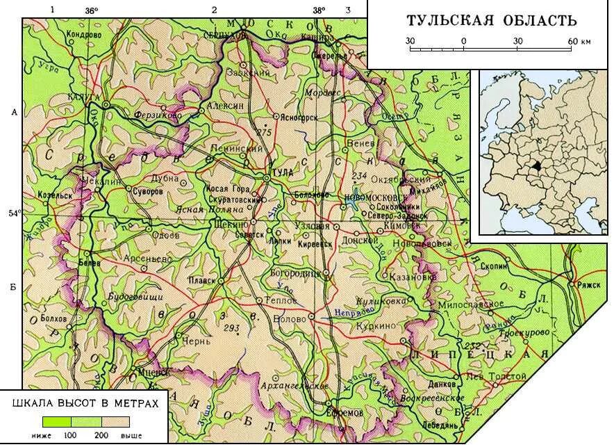 Географическая карта Тульской области. Карта Тульской обл.подробная. Карта Тульской области с городами подробная. Географическая карта Тульской области подробная. Карты тульских дорог