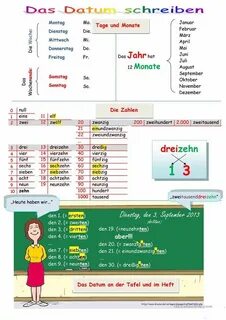 Даты года на немецком