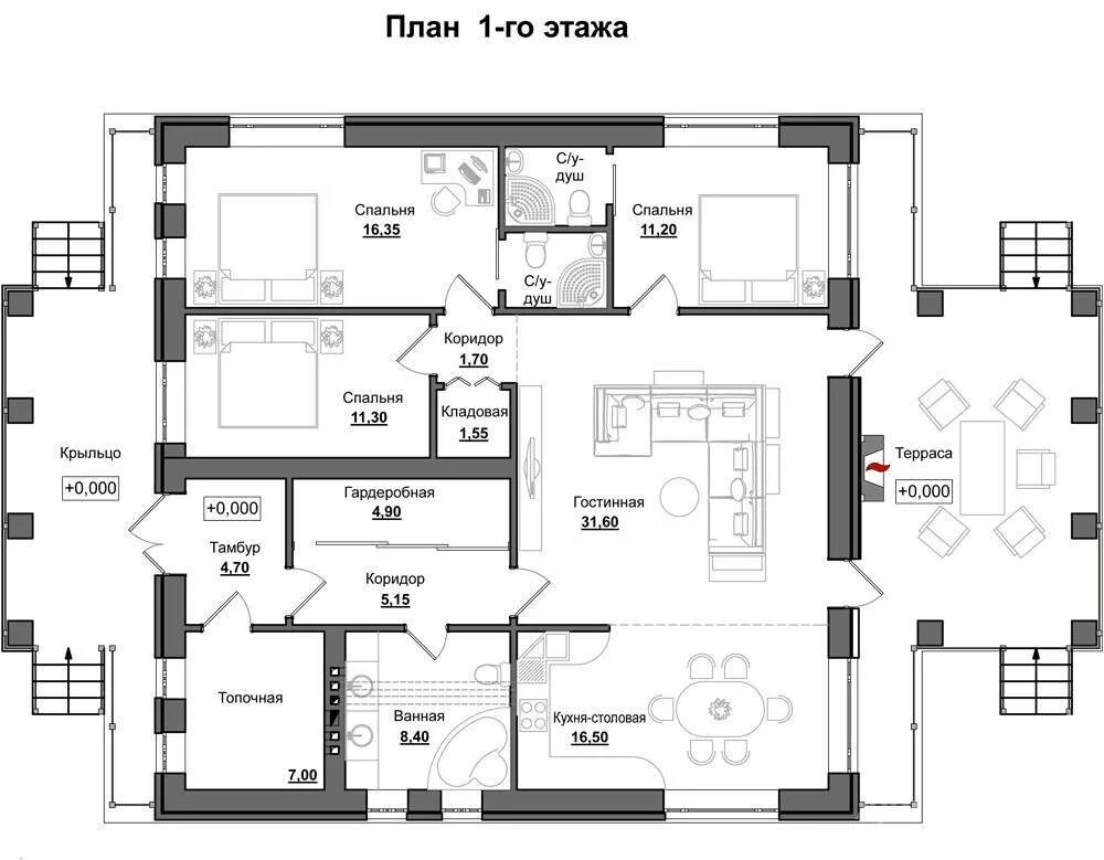 150 м в этажах