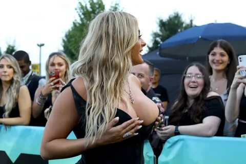 Bebe Rexha Flaunts Stunning Braless Breasts at 2022 MTV VMAs in Newark. 