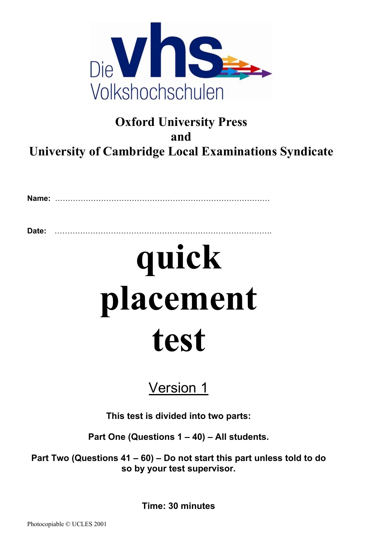 Quick Placement Test Version 2 ответы. Тест English Placement Test. Oxford Placement Test задания. Oxford тест. Quick test english