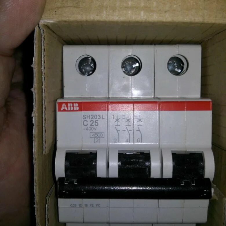 Автоматический выключатель abb c25. Abb sh203. sh203l c25. трехполюсной автомат 25 ампер. автомат sh 203 c25.