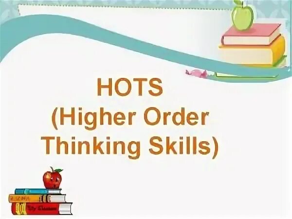 High order thinking